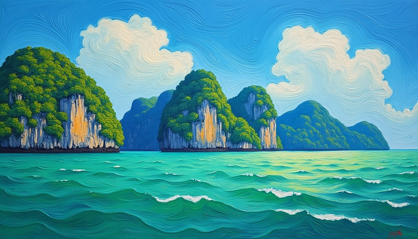 découvrez les trésors de la baie de phang nga et du parc national ao phang nga : paysages spectaculaires, îles emblématiques et lieux de tournage de james bond pour une aventure inoubliable en thaïlande.